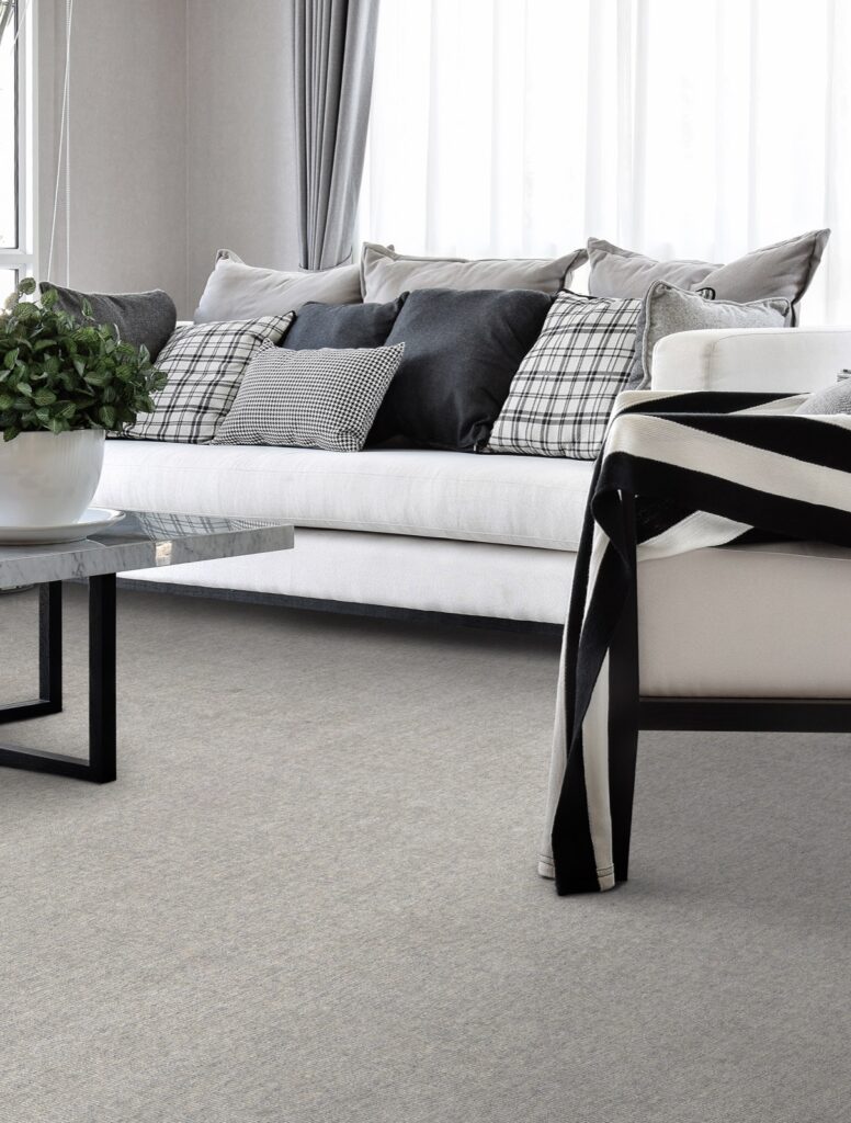 White Couch | Ultimate Flooring Design Center
