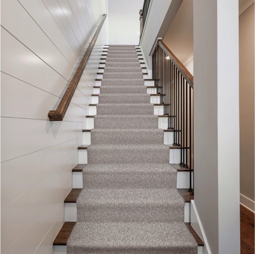 Stairway carpet runner | Ultimate Flooring Design Center