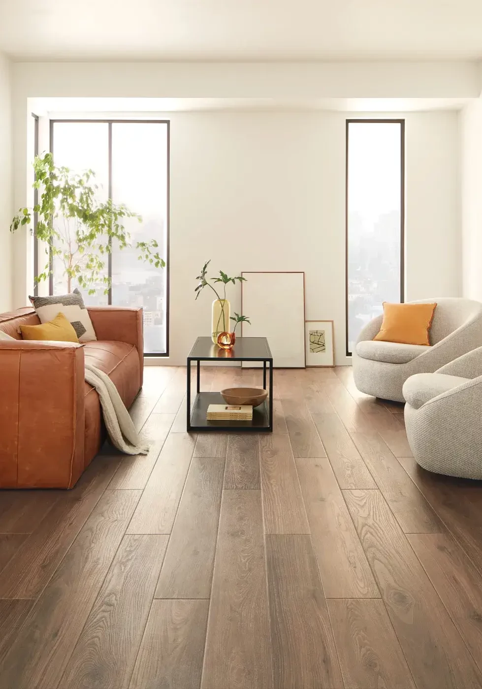 Luxury Vinyl Living Room | Ultimate Flooring Design Center